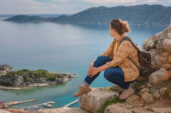 Türkiye 'nin Kekova adasında seyahat ve turistik merkezler.
