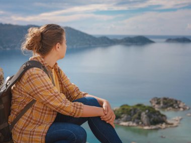 Türkiye 'nin Kekova adasında seyahat ve turistik merkezler.