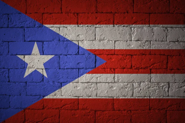 Orijinal Oranlarını Bayrak Porto Riko Bayrağı Grunge Closeup — Stok fotoğraf