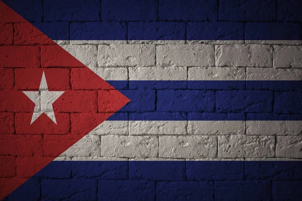 Orijinal Oranlarını Bayrak Küba Bayrağı Grunge Closeup — Stok fotoğraf