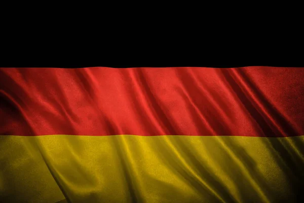 元の縦横比とフラグを設定します ドイツの国旗をグランジのクローズ アップ — ストック写真
