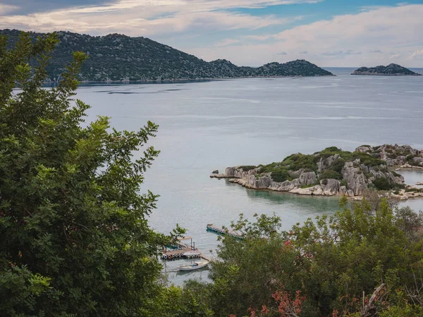 Türkiye 'nin Kekova adasında seyahat ve turistik merkezler.