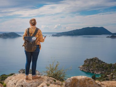 Türkiye 'nin Kekova adasında seyahat ve turistik merkezler.