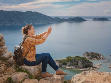 Türkiye 'nin Kekova adasında seyahat ve turistik merkezler.