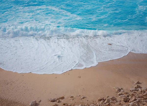 Nessuno Sulla Spiaggia Kaputas Costa Mediterranea Mare Kas Turchia Costa — Foto Stock
