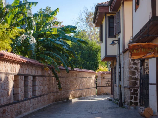 Travel Turkey Old Town Kaleci District Street View Antalya Popualr — Stock Photo, Image