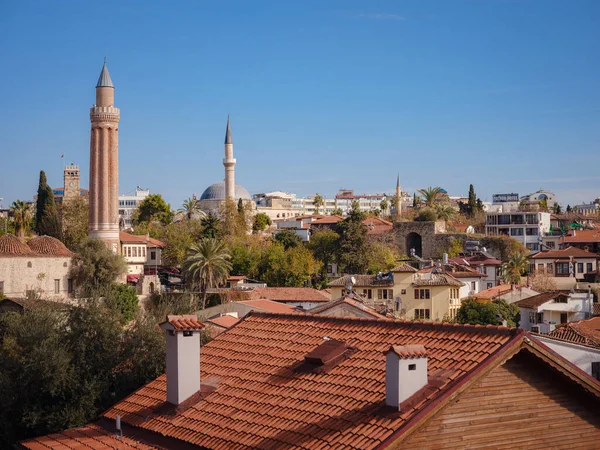 Yivli Minaret Travel Turkey Old Town Kaleci Discover Interesting Places — Stock Photo, Image
