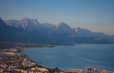 travel to Turkey, Kemer in autumn seasone. Picturesque nature. Sea and mountains.