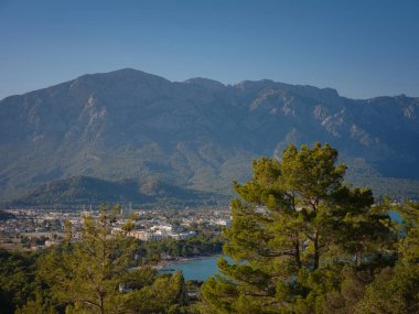 travel to Turkey, Kemer in autumn seasone. Picturesque nature. Sea and mountains.