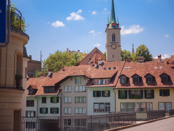 Reizen Zomer Naar Bern Zwitserland Het Oude Gedeelte Van Bern — Stockfoto