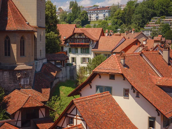 travel to Bern, Switzerland in summer. The old part of Bern is recognized as a UNESCO World Heritage Site