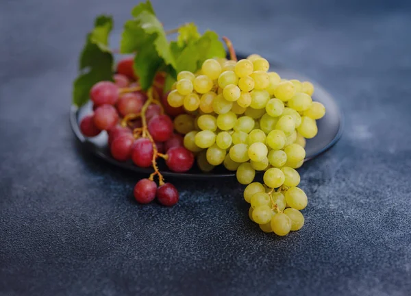 Vineyard Harvest Autumn Season Crop Juice Organic Red Green Grapes — Stock Photo, Image