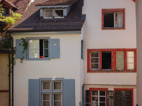 Sviçre Nin Basel Kentindeki Binalar Avrupa Nın Eski Şehri Şehir — Stok fotoğraf