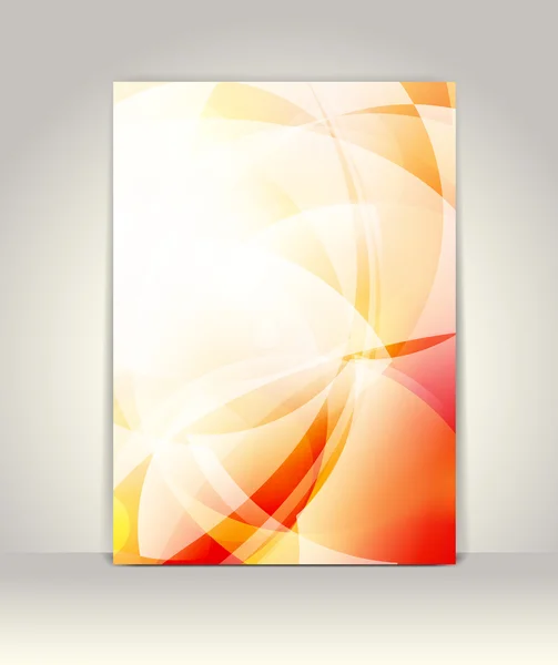 Flyer of brochure sjabloon, abstracte technologieontwerp — Stockvector