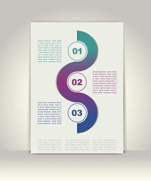 Moderne infographics sjabloon — Stockvector