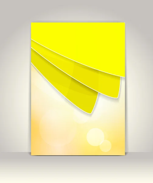 Flyer eller broschyr mall, abstrakt färgglad design — Stock vektor