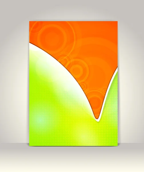 Wzór ulotki lub broszury, abstrakcyjny kolorowy wzór — Wektor stockowy