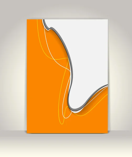 Plantilla de folleto o folleto, diseño colorido abstracto — Vector de stock