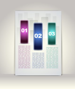 Modern infographics şablonu