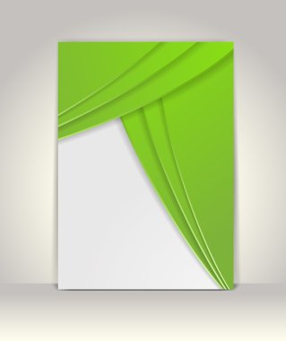 el ilanı ya da broşür şablonu, soyut tasarım