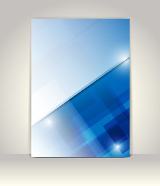 el ilanı ya da broşür şablonu, soyut tasarım