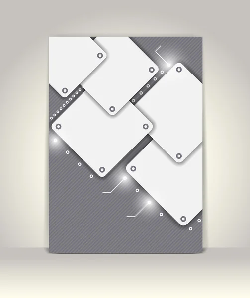 Flyer of brochure sjabloon, abstract ontwerp — Stockvector