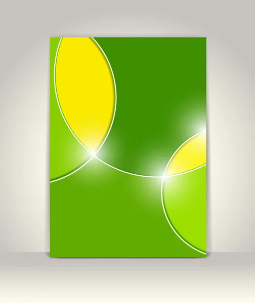 Plantilla de folleto o folleto, diseño abstracto — Vector de stock