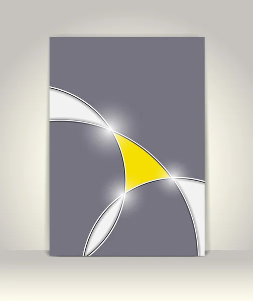 Plantilla de folleto o folleto, diseño abstracto — Vector de stock