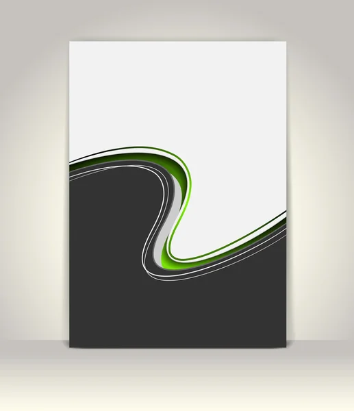 Plantilla de folleto o folleto, diseño abstracto — Vector de stock