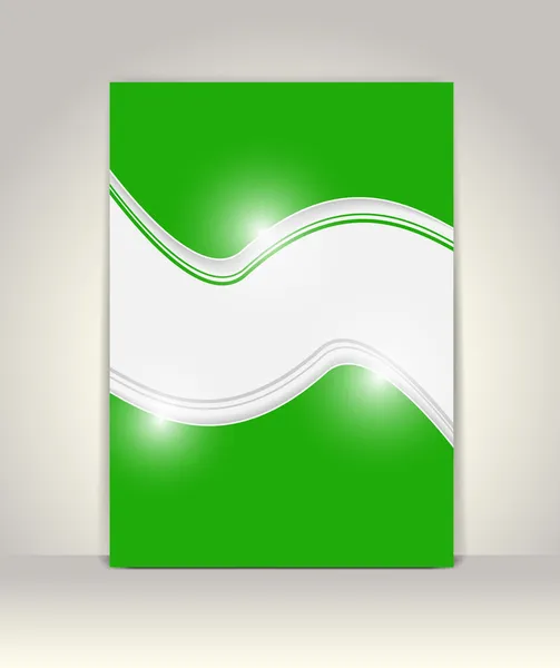 Plantilla de folleto o folleto, diseño abstracto — Vector de stock