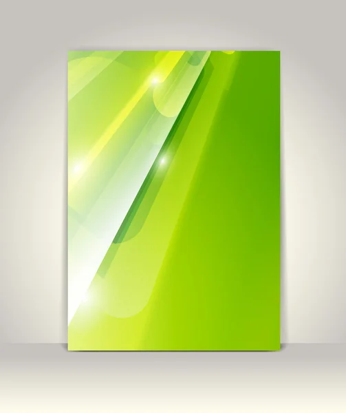 Flygblad eller broschyr mall, abstrakt design — Stock vektor