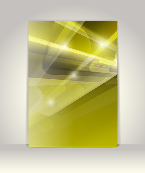 Шаблон листовки или брошюры, абстрактный дизайн
