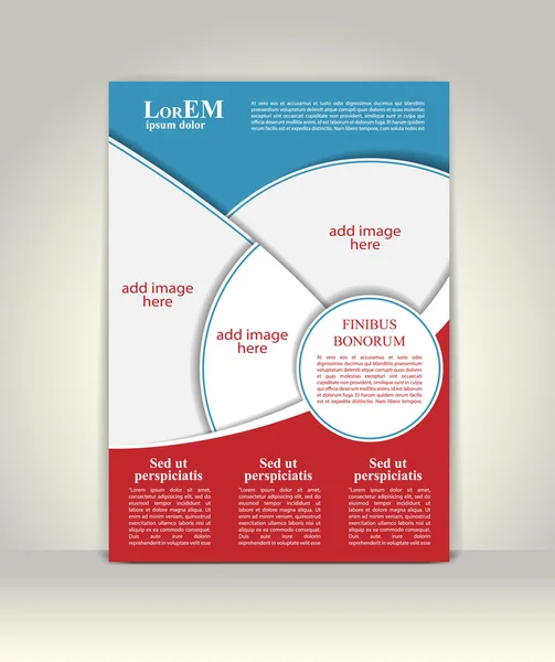 传单、小册子或杂志封面模板 — 图库矢量图片