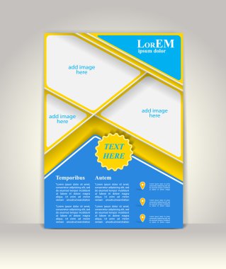 Broşür ya da dergi kapağı şablonu