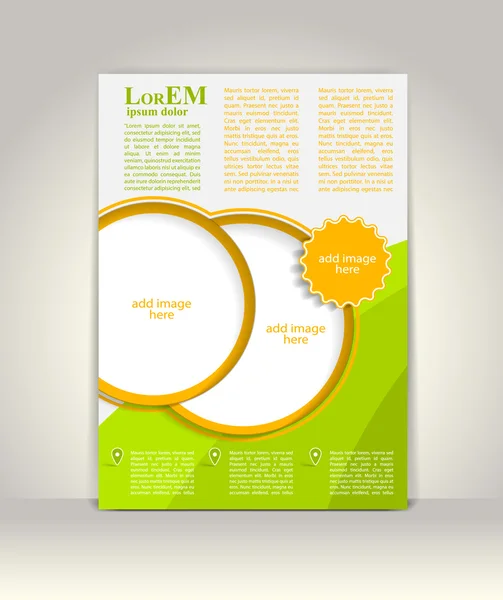 Flyer, brochure or magazine cover template — Stock Vector