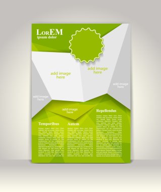 Broşür ya da dergi kapağı şablonu