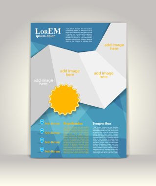 Broşür ya da dergi kapağı şablonu