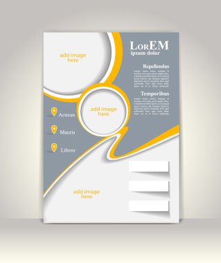 Broşür ya da dergi kapağı şablonu