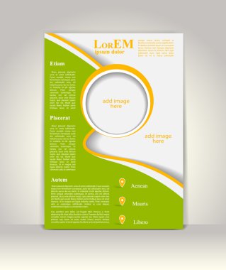 Broşür ya da dergi kapağı şablonu