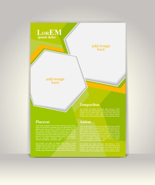Broşür ya da dergi kapağı şablonu
