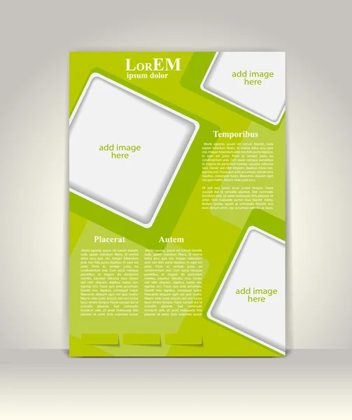 Flyer, broșură sau șablon de copertă al revistei — Vector de stoc