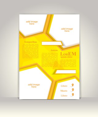 Broşür ya da dergi kapağı şablonu