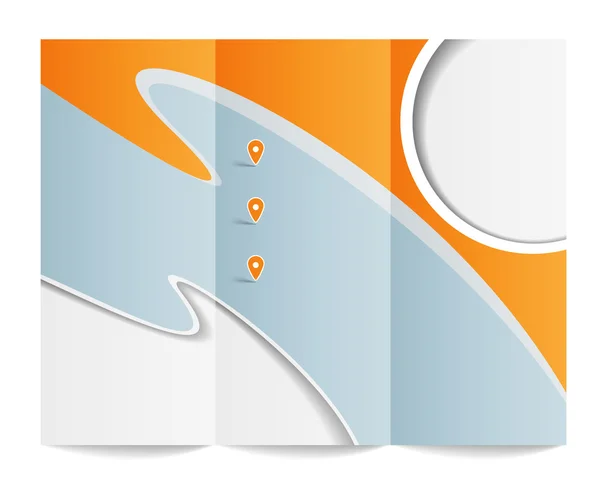 Tri-fold брошура шаблон — стоковий вектор