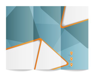 Üç katlı broşür şürü