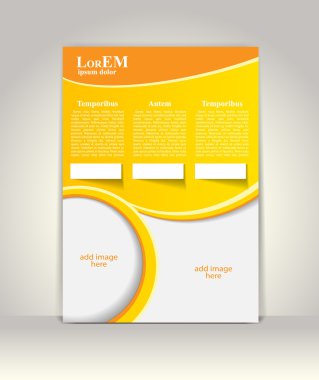 Broşür ya da dergi kapağı şablonu