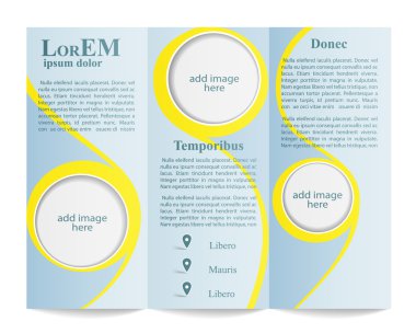 Üç katlı broşür şürü