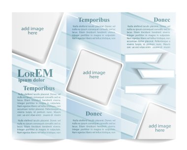 Üç katlı broşür şürü