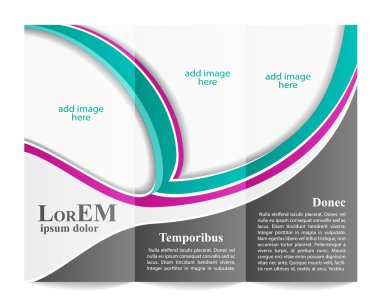 Üç katlı broşür şürü