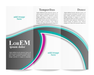 Üç katlı broşür şürü