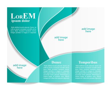 Üç katlı broşür şürü